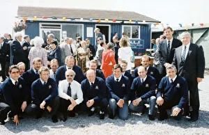 RNLI Barry Lifeboat crew and guests at the new Jackson Bay station RNLI Barry Lifeboat crew and guests at the new Jackson Bay station