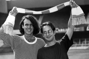 Rob Newman TV Presenter who co presenter David Baddiel for the television series Standing Rob Newman TV Presenter who co presenter David Baddiel for the television series Standing
