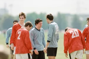Robbie Fowler in a advert for Nike. 14th May 1997 Robbie Fowler in a advert for Nike. 14th May 1997