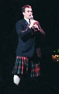 Robbie Williams in a Kilt at the SECC Glasgow February 1999 Robbie Williams in a Kilt at the SECC Glasgow February 1999
