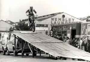Robert Craig Knievel professionally known as Evel Knievel in practice - 22/05/1975 Robert Craig Knievel professionally known as Evel Knievel in practice - 22/05/1975