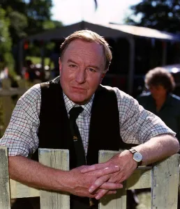 Robert Hardy Actor on the set of BBC TV Programme All Creatures Great Robert Hardy Actor on the set of BBC TV Programme All Creatures Great
