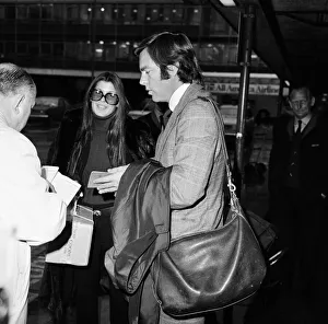 Robert Wagner and Tina Sinatra left Heathrow Airport hand in hand for Los Angeles today Robert Wagner and Tina Sinatra left Heathrow Airport hand in hand for Los Angeles today