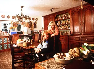 Robin Gibb of the Bee Gees pop group with hios wife Dwina at their home in Thane Robin Gibb of the Bee Gees pop group with hios wife Dwina at their home in Thane