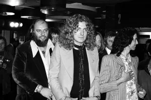 Rock band Led Zeppelin at the UK premier of the concert film ' Rock band Led Zeppelin at the UK premier of the concert film '