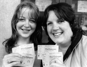 Rock fans Carol Morton (left) and Pearl Meenagh, first in queue for Rolling Stones Rock fans Carol Morton (left) and Pearl Meenagh, first in queue for Rolling Stones