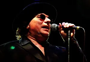 Rock singer Van Morrison hat glasses on stage June 1998 Rock singer Van Morrison hat glasses on stage June 1998
