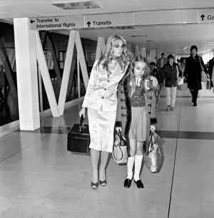 Rod Stewart and Britt Ekland. April 1975 75-1775-005 Rod Stewart and Britt Ekland. April 1975 75-1775-005