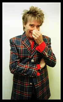 Rod Stewart in concert December 1998 Keil Germany wearing tartan suit tartan army Rod Stewart in concert December 1998 Keil Germany wearing tartan suit tartan army