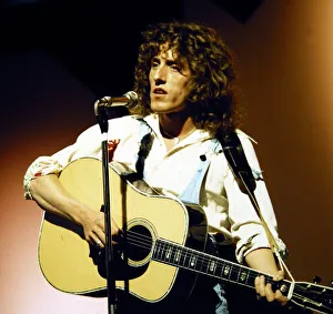 Roger Daltrey - Pop Star seen here during rehearsals for the BBC television Roger Daltrey - Pop Star seen here during rehearsals for the BBC television
