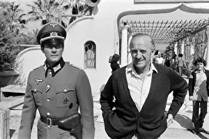 Roger Moore and David Niven on the set of Escape to Athena in Rhodes, Greece Roger Moore and David Niven on the set of Escape to Athena in Rhodes, Greece