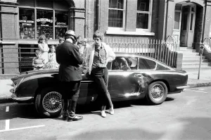 Rolling Stones: 28th August 1966 Mick Jagger's midnight blue Aston Martin DB6 was Rolling Stones: 28th August 1966 Mick Jagger's midnight blue Aston Martin DB6 was