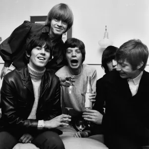 Rolling Stones celebrate in their Manchester hotel after hearing news that their latest Rolling Stones celebrate in their Manchester hotel after hearing news that their latest