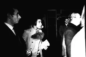 Rolling Stones Charlie Watts arriving at Newcastle City Hall on Thursday 4th March 1971 Rolling Stones Charlie Watts arriving at Newcastle City Hall on Thursday 4th March 1971