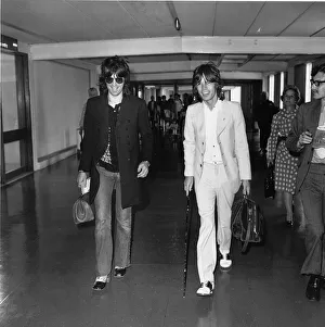 Rolling Stones: Keith Richards and Mick Jagger leaving London' Rolling Stones: Keith Richards and Mick Jagger leaving London'