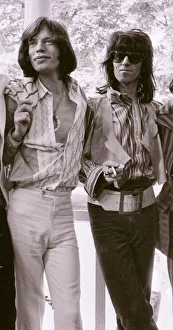 Rolling Stones : Mick Jagger & Keith Richards at a photocall in Hyde Park 13 June 1969 Rolling Stones : Mick Jagger & Keith Richards at a photocall in Hyde Park 13 June 1969