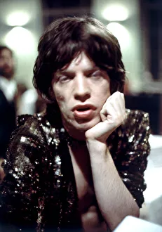 Rolling Stones: Mick Jagger at Leeds University. 13th March 1971 Rolling Stones: Mick Jagger at Leeds University. 13th March 1971