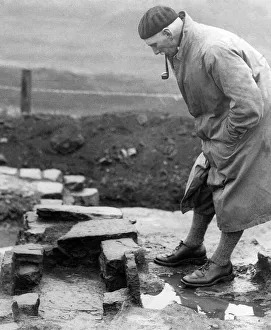 A Roman fireplace. One of the discoveries unearthed by the excavators at Housesteads fort A Roman fireplace. One of the discoveries unearthed by the excavators at Housesteads fort