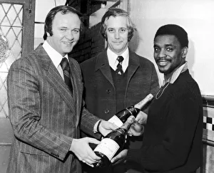Ron Atkinson, West Bromwich Albion Manager, presents magnum bottles of Moet Chandor Ron Atkinson, West Bromwich Albion Manager, presents magnum bottles of Moet Chandor