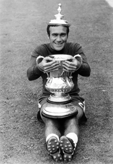 Ron Harris of Chelsea with FA cup trophy 1970 Ron Harris of Chelsea with FA cup trophy 1970