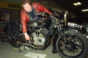 Ron Hull, of Trimdon, checks over his 1933 Borough Superior Ron Hull, of Trimdon, checks over his 1933 Borough Superior