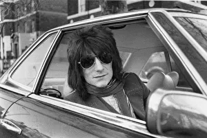 Ronnie Wood Guitar player with the Rolling Stones drives away from his Richmond home Ronnie Wood Guitar player with the Rolling Stones drives away from his Richmond home