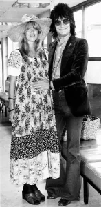 Ronnie Wood of the Rolling Stones with wife Chrissie are pictured leaving London Ronnie Wood of the Rolling Stones with wife Chrissie are pictured leaving London