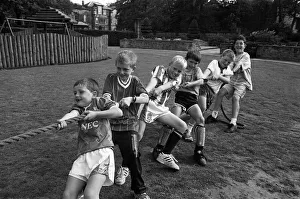On the ropes... these cubs are in training for a tug-of-war competition at Meltham Gala On the ropes... these cubs are in training for a tug-of-war competition at Meltham Gala