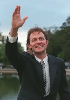 Rory Bremner Comedian Impersonator October 1997 impersonating Tony Rory Bremner Comedian Impersonator October 1997 impersonating Tony