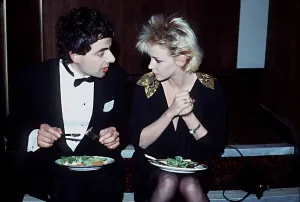 Rowan Atkinson Actor Comedian and girlfriend Leslie Ash 1984 at the TV Times Awards Rowan Atkinson Actor Comedian and girlfriend Leslie Ash 1984 at the TV Times Awards