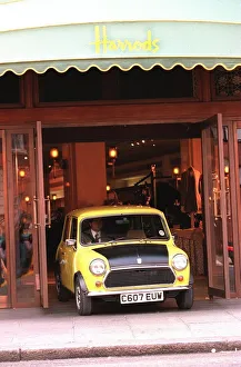 Rowan Atkinson Actor as Mr Bean filming at Harrods Rowan Atkinson Actor as Mr Bean filming at Harrods