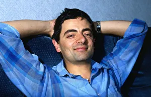 Rowan Atkinson at home August 1986 A©mirrorpix Rowan Atkinson at home August 1986 A©mirrorpix