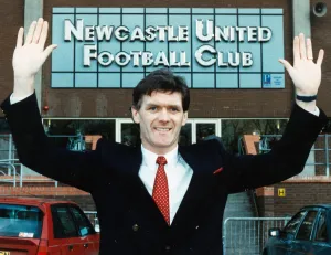 Roy Aitken seen here outside Newcastle Uniteds St James Park stadium January 1990 Roy Aitken seen here outside Newcastle Uniteds St James Park stadium January 1990