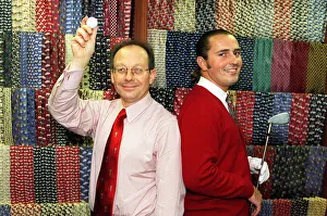 Roy Bishro and Van Philips of Tie Rack shop for Ian Miller business column Roy Bishro and Van Philips of Tie Rack shop for Ian Miller business column