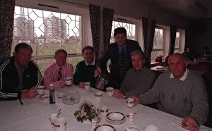 Roy Evans Liverpool FC Football Manager with his Bootroom Team Joe Corrigan Sammy Lee Roy Evans Liverpool FC Football Manager with his Bootroom Team Joe Corrigan Sammy Lee
