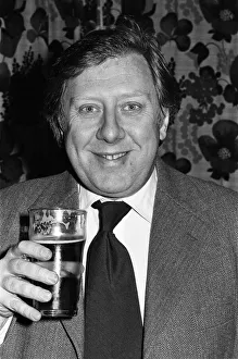 Roy Hattersley drinks a pint of beer in the Sparkbrook Labour Club. 26th February 1977 Roy Hattersley drinks a pint of beer in the Sparkbrook Labour Club. 26th February 1977