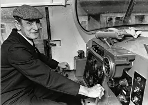 Roy Holmes retired driver behind the control of the Tulyar deltic engine Roy Holmes retired driver behind the control of the Tulyar deltic engine