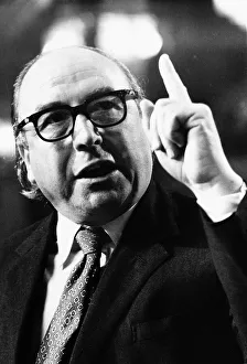 Roy Jenkins MP speaking during a labour party conference at Blackpool, October 1973 Roy Jenkins MP speaking during a labour party conference at Blackpool, October 1973