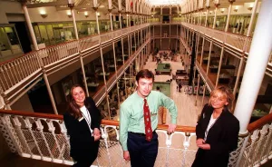 Royal museum of Scotland, October 1998, l to r Emma McCartney, head of visitor services Royal museum of Scotland, October 1998, l to r Emma McCartney, head of visitor services