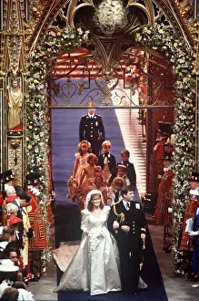 Royal Wedding of Prince Andrew to Sarah Ferguson in July 1986 Duke Royal Wedding of Prince Andrew to Sarah Ferguson in July 1986 Duke