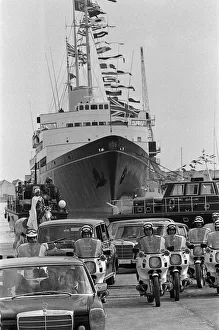 Royal Yacht Britannia in Tunis, Tunisia. 21st October 1980 Royal Yacht Britannia in Tunis, Tunisia. 21st October 1980