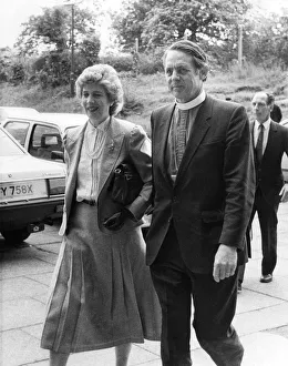 The Rt. Rev D. Sheppard (Bishop of Liverpool) and his wife arrive at the Cathedral The Rt. Rev D. Sheppard (Bishop of Liverpool) and his wife arrive at the Cathedral