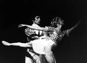 Rudolf Nureyev as the Prince in The Nutcracker with Jennifer Penney as Clara Rudolf Nureyev as the Prince in The Nutcracker with Jennifer Penney as Clara