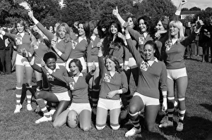 Rugby match between actresses and models sponsored by The Put Mustard On It committee Rugby match between actresses and models sponsored by The Put Mustard On It committee