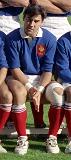 Rugby World Cup 1991. The French team photo before the game. Franck Mesnel. October 1991 Rugby World Cup 1991. The French team photo before the game. Franck Mesnel. October 1991