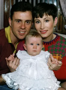 Runner Tom McKean at home with his wife Yvonne and baby daughter Rachel athletics Runner Tom McKean at home with his wife Yvonne and baby daughter Rachel athletics