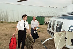 Rupert Murdoch getting in to a helicopter. 6th August 1994 Rupert Murdoch getting in to a helicopter. 6th August 1994