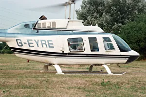 Rupert Murdoch in a helicopter. 6th August 1994 Rupert Murdoch in a helicopter. 6th August 1994