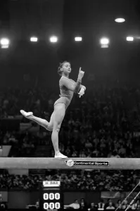 Russian Ljudmila Savina seen here competiting in 'Champions All" Russian Ljudmila Savina seen here competiting in 'Champions All"