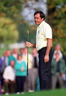 Ryder Cup Europe v USA The Belfry September 1993 Seve Ballesteros look dejected Ryder Cup Europe v USA The Belfry September 1993 Seve Ballesteros look dejected